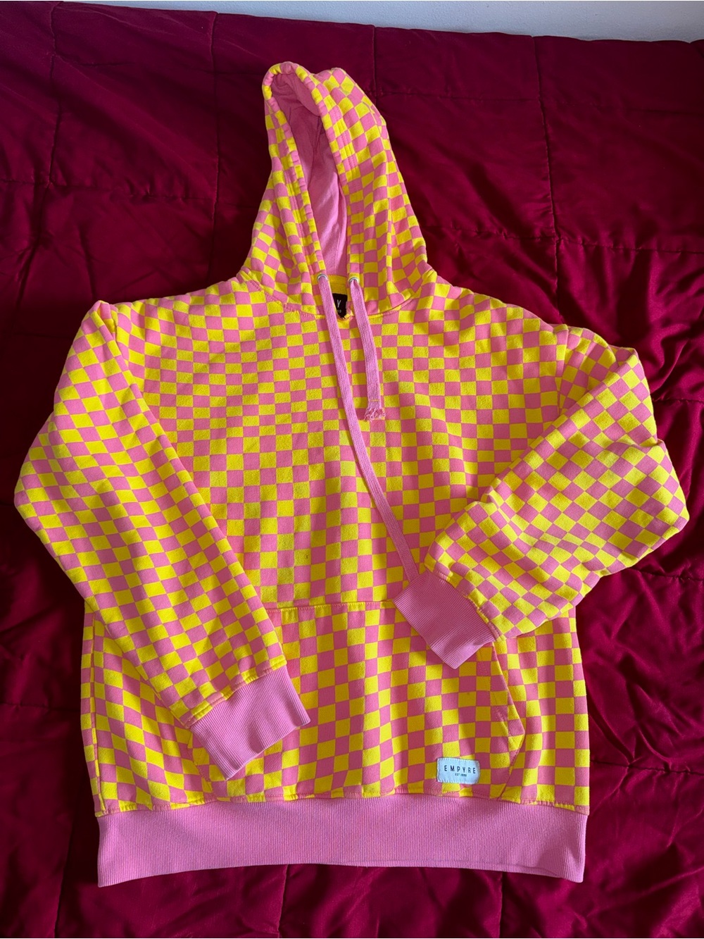 Empyre checkered hoodie medium